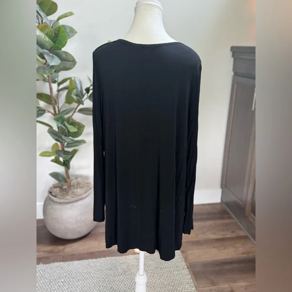 Red by BKE Black Long Sleeve Tunic Top - Picture 5 of 8